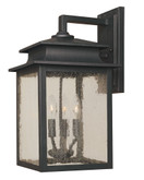 Sutton Collection Rust 3-Light 9 in. Outdoor Wall Sconce