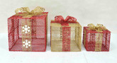 Gift Box Decoration - Red / Gold