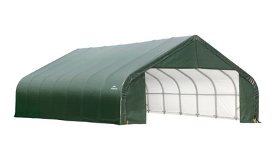 Green Cover Peak Style Shelter - 30 Feet x 28 Feet x 20 Feet