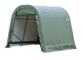 Green Cover Round Style Shelter - 11 Feet x 16 Feet x 10 Feet