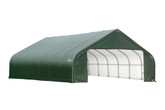 Green Cover Peak Style Shelter - 26 Feet x 28 Feet x 16 Feet