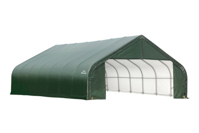 Green Cover Peak Style Shelter - 26 Feet x 28 Feet x 16 Feet