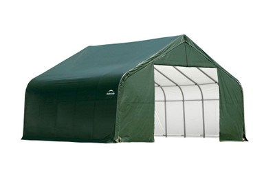 Green Cover Peak Style Shelter - 26 Feet x 24 Feet x 12 Feet