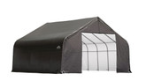 Grey Cover Peak Style Shelter - 30 Feet x 20 Feet x 20 Feet