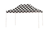 Pro Pop-Up Canopy, 10 x 15, Straight Leg, Checkered Flag Cover with Storage Bag