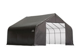 Grey Cover Peak Style Shelter - 26 Feet x 24 Feet x 16 Feet