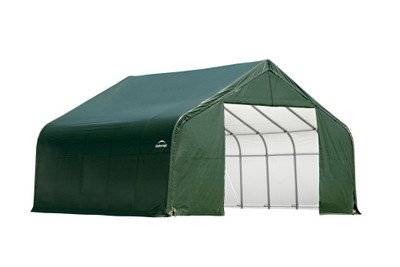 Green Cover Peak Style Shelter - 26 Feet x 24 Feet x 16 Feet