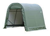 Green Cover Round Style Shelter - 11 Feet x 8 Feet x 10 Feet