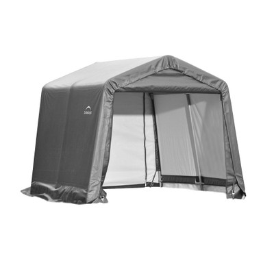 Peak Style Grey Cover Shelter - 8 x 12 x 8 Feet