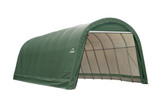 Green Cover Round Style Shelter - 14 Feet x 20 Feet x 12 Feet