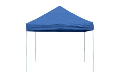 Pro 10 x 10 Blue Straight Leg Pop-Up Canopy