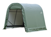Green Cover Round Style Shelter - 8 x 12  x 8 Feet