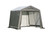 Grey Cover Peak Style Shed/Storage Shelter - 8 Feet x 16 Feet x 8 Feet