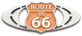 Badgez - Chrome Emblems - Route-66