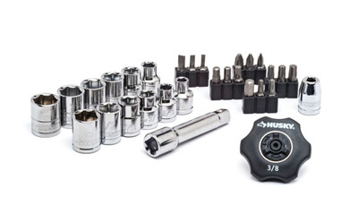 Husky 30pc 3/8 In. Thumbwheel Ratchet Set