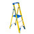 9 Feet. Reach Fiberglass Podium Ladder With 250 Lb. Load Capacity Grade I