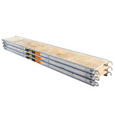 10 Ft. x 19 In. Aluminum Scaffold Platform with Plywood Deck (3-Pack)
