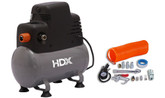 HDX 2 Gallon Portable Oil-Free Air Compressor with Accessory Kit