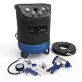 Hyundai 4 Gal. Portable Electric Air Compressor With 4-Tool Auto Kit