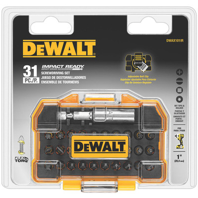 Dewalt Impact Ready Bit Set With Flex Torq Compact Tough Case (31-Piece)