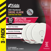 Worry Free Smoke Alarms - 3 Pack