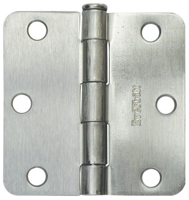3 Inch  Satin Nickel 1/4rd Door Hinge