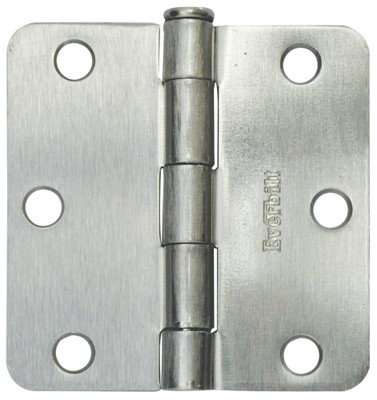 3 Inch  Satin Nickel 1/4rd Door Hinge