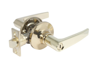 Olympic Door Lever Privacy  Polish Brass