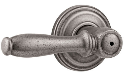 Collections ashfield privacy lever- rustic pewter finish