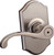 Commonwealth Privacy Lever - Satin Nickel Finish