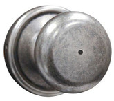 Collections hancock privacy knob - rustic pewter finish