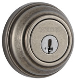 Collections single cylinder deadbolt - rustic pewter finish