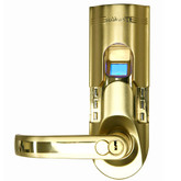 iTouchless Bio-Matic Fingerprint Door Lock Gold Color (Left Handle)