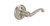 Satin Nickel Right Handed Flair Dummy Lever