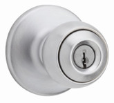 Yukon keyed entry knobset - satin chrome