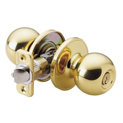 Polished Brass Ball Entry Knob