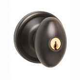 Welcome Home Collections laurel keyed knob - venetian bronze finish