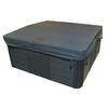 Grey 5 Inches/3 Inches Tapered Spa Cover - 86 Inches x 86 Inches x 4 Inches Radius
