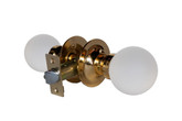Moon Brass Passive LED Door Knob