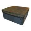 Brown 5 Inches/3 Inches Tapered Spa Cover - 78 Inches x 78 Inches x 4 Inches Radius
