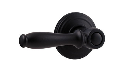 Collections ashfield passage lever- rustic black finish