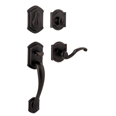 Prestige Single Cylinder Medina Venetian Bronze Handleset with Madrina Lever Featuring SmartKey