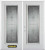 74 In. x 82 In. Full Lite Pre-Finished White Double Steel Entry Door with Astragal and Brickmould