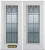 74 In. x 82 In. Full Lite Pre-Finished White Double Steel Entry Door with Astragal and Brickmould