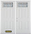 70 In. x 82 In. Rectangular Lite 4-Panel Pre-Finished White Double Steel Entry Door with Astragal and Brickmould