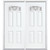 72"x80"x4 9/16" Chatham Antique Black Camber Fan Lite Left Hand Entry Door with Brickmould