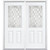 72"x80"x6 9/16" Halifax Nickel Half Lite Left Hand Entry Door with Brickmould