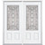 64"x80"x6 9/16" Elmhurst Antique Black 3/4 Lite Right Hand Entry Door with Brickmould