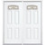 68"x80"x4 9/16" Providence Brass Camber Fan Lite Right Hand Entry Door with Brickmould