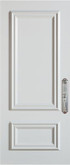 Steel Stanguard Maxi Mold, Max Steel Door Pre-Finished Stancoat White 36 In. x 80 In. Left Hand Hinge